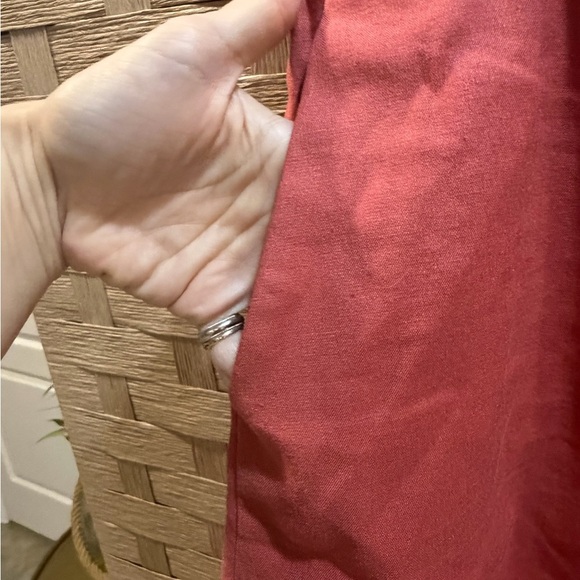 Theory Linen Cotton Blend Women's Rust Shorts size 12 NWOT - Picture 9 of 9